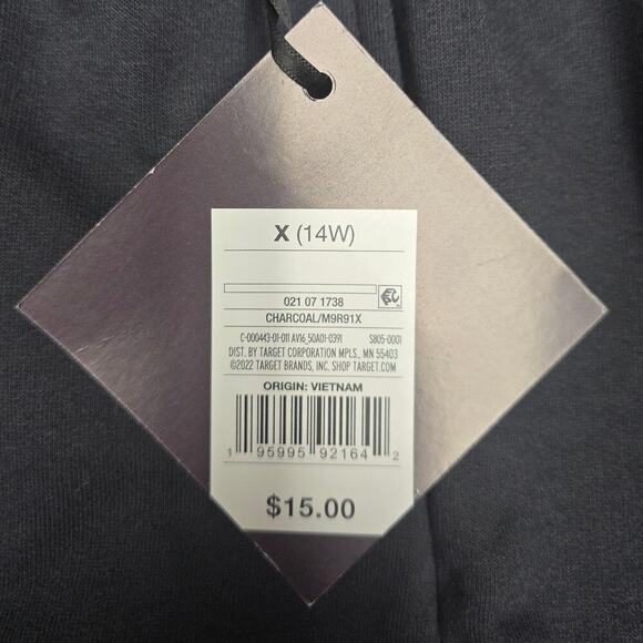 Plus Size Fleece Lounge Shorts | Ava & Viv | 0X(14W) - Picture 9 of 10